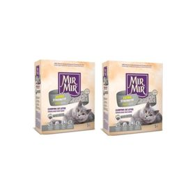 MırMır Aktif Karbonlu Bentonit Süper Topaklanan 2x5 lt Kedi Kumu