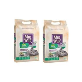 MırMır Bentonit Marsilya Sabunlu 2x10 lt Topaklanan Kedi Kumu