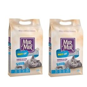 MırMır Multi Cat 2x10 lt Bentonit Topaklanan Kedi Kumu