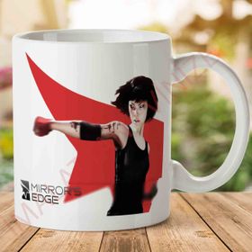 Mirrors Edge Transparent Baskılı Kupa Bardak