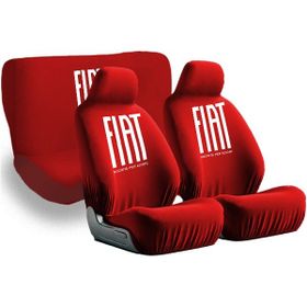 Mirsepet Fiat Uyumlu Pratico Kırmızı 4 Parça Set Oto Koltuk Kılıfı