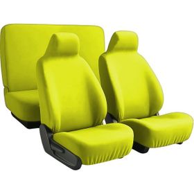 Mirsepet Skoda Forman Kumaş Sarı 4 Parça Set Oto Koltuk Kılıfı