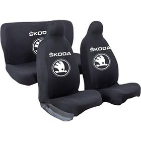 Mirsepet Skoda Forman Kumaş Siyah 4 Parça Set Oto Koltuk Kılıfı