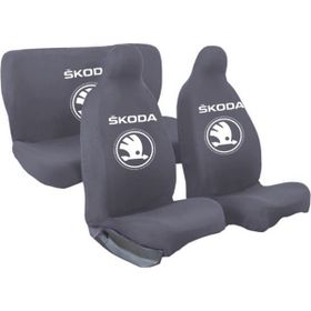 Mirsepet Skoda Octavia 4 Parça Set Gri Koltuk Koruyucu Penye