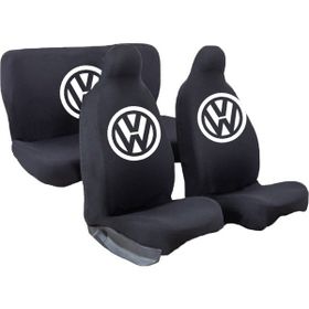 Mirsepet Volkswagen Uyumlu Bora 4 Parça Takım Set Siyah Koltuk Koruyucu Penye