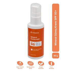 Miseca Mineral Güneş Kremi SPF 50+ 60 GR Güneş Kremi