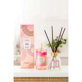 Misedor 120 ml Gold Amber Çubuklu Oda Kokusu + 330 ml Oda Spreyi