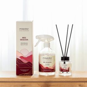 Misedor 120 ml Red Sequoia Çubuklu Oda Kokusu + 500 ml Oda Spreyi