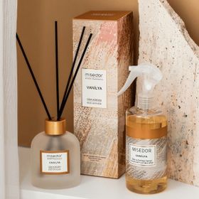 Misedor 120 ml Vanilya Çubuklu Oda Kokusu + 330 ml Oda Spreyi