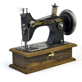 Misiny Dekoratif Büyük Boy Nostaljik Dikiş Makinesi Maketi