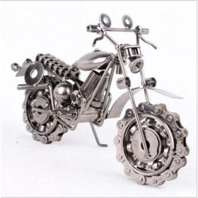 Misiny El Yapımı Büyük Boy Metal Motosiklet Maketi