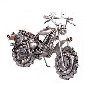 Misiny El Yapımı Büyük Boy Metal Motosiklet Maketi