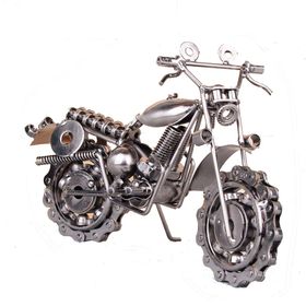 Misiny El Yapımı Büyük Boy Metal Motosiklet Maketi