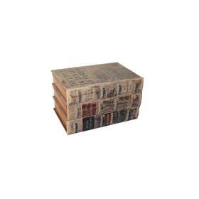Misiny Kitap Şeklinde 3 Çekmeceli Ahşap Kutu