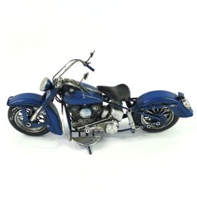 Misiny Mavi Metal Motosiklet Maketi