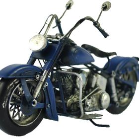Misiny Mavi Metal Motosiklet Maketi