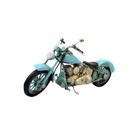 Misiny Mavi Metal Motosiklet Maketi