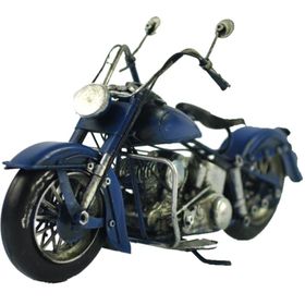 Misiny Mavi Metal Motosiklet Maketi