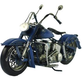 Misiny Mavi Metal Motosiklet Maketi