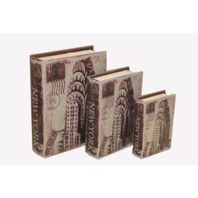 Misiny New York 3'lü Kitap Şeklinde Kutu