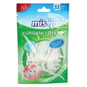 Misip 32 Adet Poşetli Kürdanlı Diş İpi