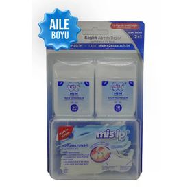 Misip 50 mt 2 Adet Diş İpi ve 50 Adet Kürdanlı Diş İpi