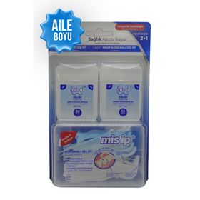 Misip 50 mt 2 Adet Diş İpi ve 50 Adet Kürdanlı Diş İpi