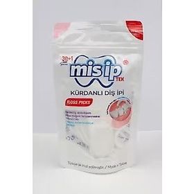 Misip 90501 Kürdanlı Floss Picks 50'li Diş İpi Kutulu