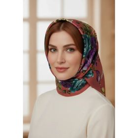 Mısırlı Karışık Çiçek Desenli Alize Yavruağzı Şal