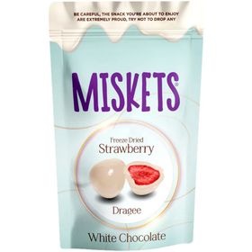 Miskets 80 gr Beyaz Çikolata Kaplamalı Çilek