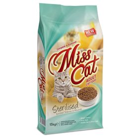 Miss Cat 15 kg Sterilised Tavuklu Kısırlaştırılmış Kedi Maması