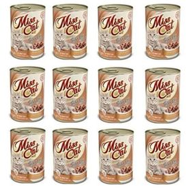 Miss Cat Sığır Etli Pate/Ezme 12 Adet Kedi Konserve