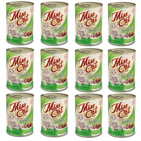 Miss Cat Tavuklu Pate/Ezme 12 Adet Kedi Konserve