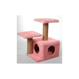 Miss Çift Girişli Oyun Standı Pembe Kedi Tırmalama Aksesuarı