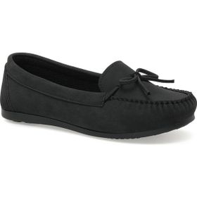 Miss F DS20054 2PR Siyah Kadın Loafer Ayakkabı