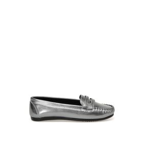Miss F DS23008 3FX Gri Kadın Loafer Ayakkabı