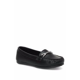 Miss F DW22005 2PR Siyah Kadın Loafer Ayakkabı