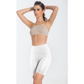 Miss Fit 1203 Beyaz Uzun Paçalı Şort Kadın Korse