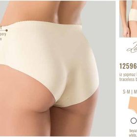 Miss Fit 12596 Siyah Yüksek Bel Slip Dikişsiz Lazer Kadın Külot