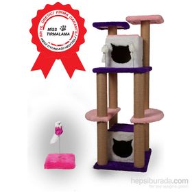 Miss İstanbul Oyun Standı Pembe Kedi Tırmalama Aksesuarı