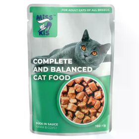 Miss Kis Premium Pouch Ördekli 80 gr Kedi Konservesi