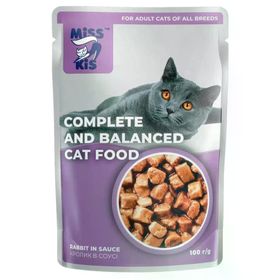 Miss Kis Premium Pouch Tavşanlı 80 gr Kedi Konservesi