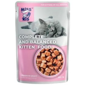 Miss Kis Premium Pouch Tavuklu 80 gr Yavru Kedi Konservesi