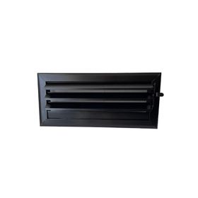 Miss Worble 40x15 cm Siyah Hareketli Panjurlu Şömine Menfezi