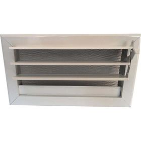 Miss Worble 50x15 cm Hareketli Panjurlu Beyaz Şömine Menfezi