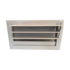 Miss Worble 50x15 cm Hareketli Panjurlu Beyaz Şömine Menfezi