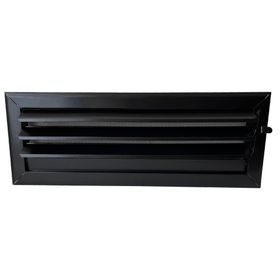 Miss Worble 50x15 cm Siyah Hareketli Panjurlu Şömine Menfezi