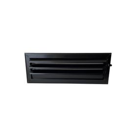 Miss Worble 50x15 cm Siyah Hareketli Panjurlu Şömine Menfezi