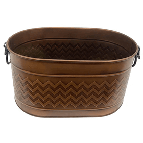 Miss Worble Zigzag Desenli Şömine Oval Odunluk