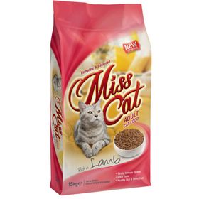 Misscat 15 kg Kuzu Etli Pirinçli Yetişkin Kedi Maması